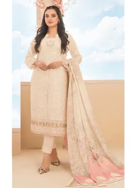 Sitarah 914 A To E Heavy Cotton With Embroidery Work Top With Bottom Dupatta Online Wholesale